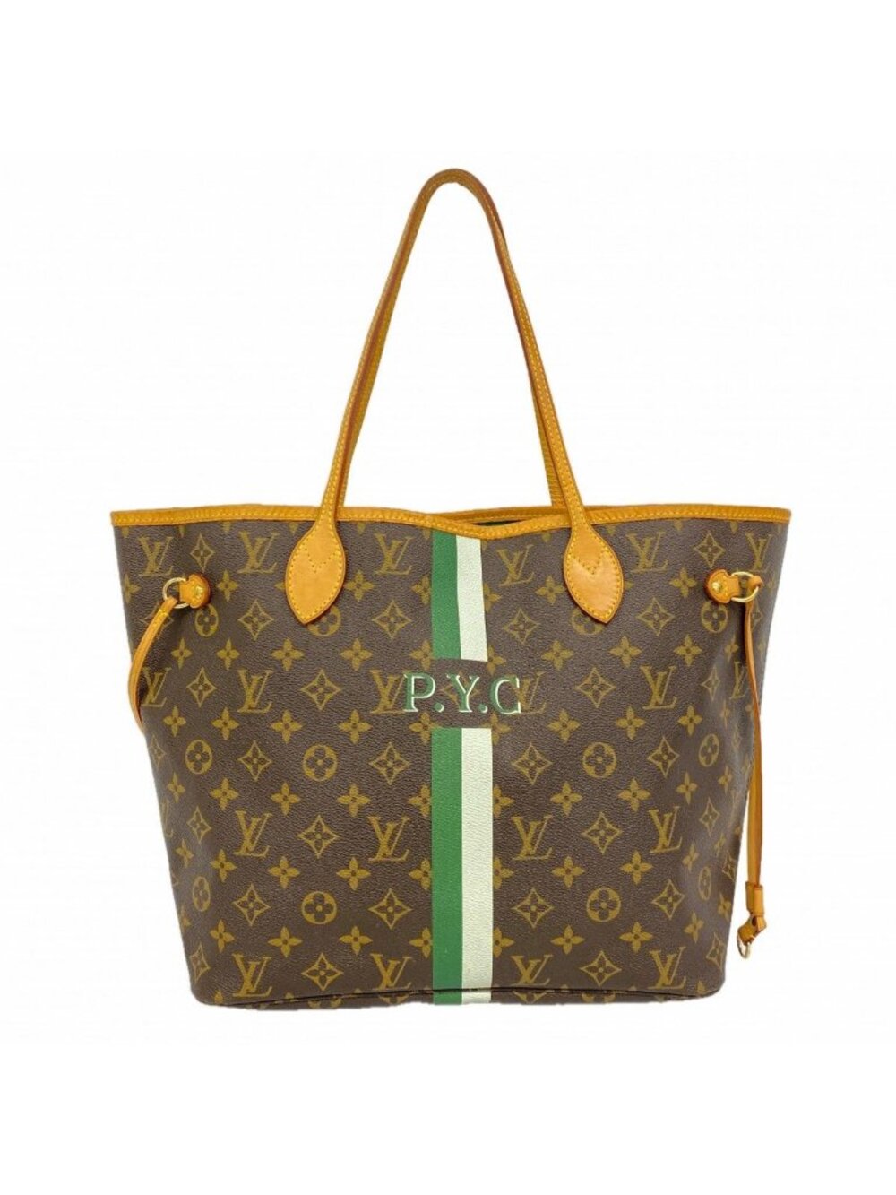 Louis Vuitton Tote Monogram Neverfull My LV Heritage Brown Green